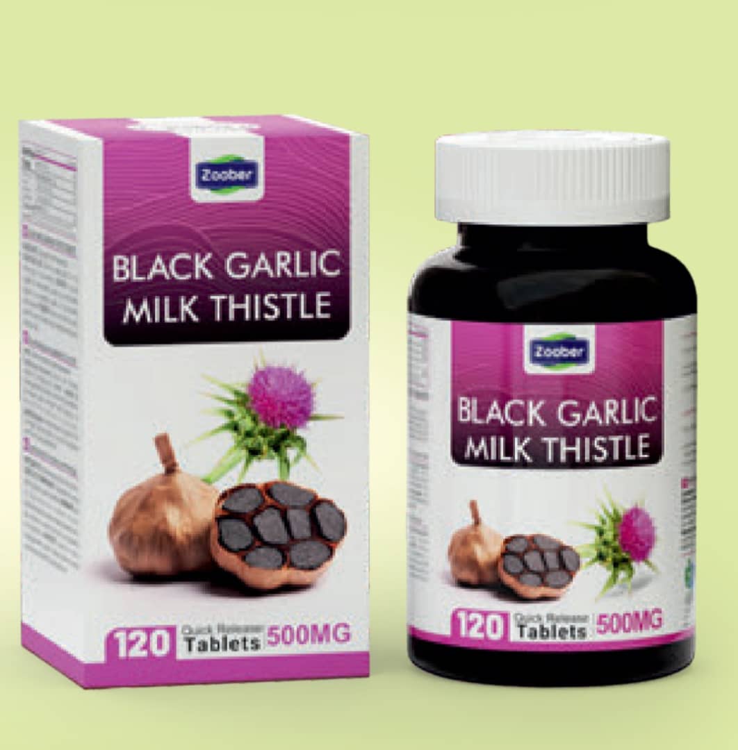 قرص سیر سیاه  و عصاره  سیلی مارین 120 عددی